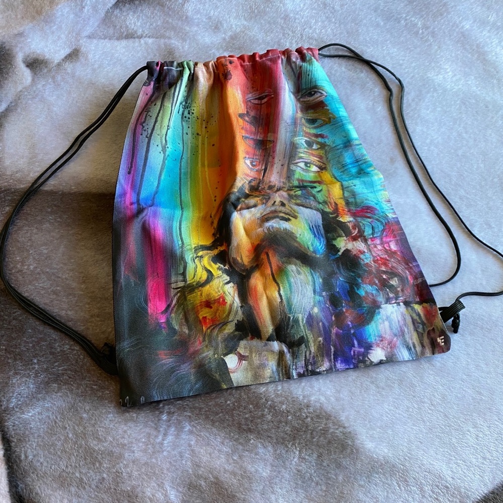 Canvas Drawstring Backpack - image 1